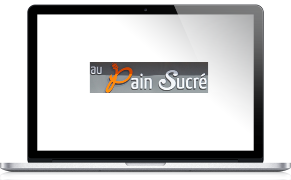 Réalisations outil de communication digitale sur lieu de vente pour Au Pain Sucré